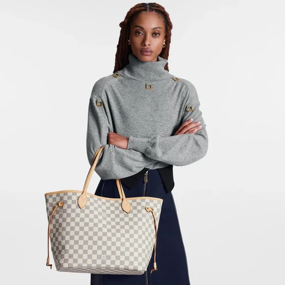 Rare! Like New! Authenticated LOUIS VUITTON N40605 Neverfull PM DAMIER AZUR - Picture 2 of 16